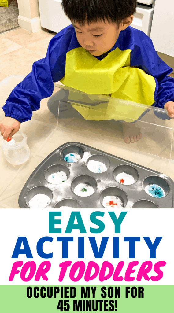 Vinegar Painting: This Activity Kept My Toddler Occupied For 45 Minutes!