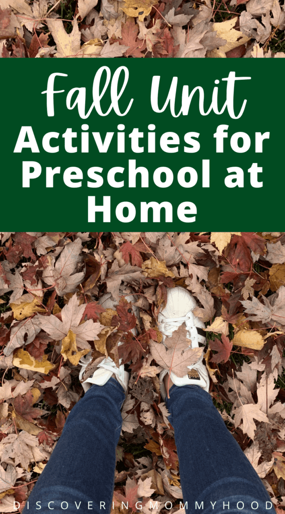 Fall Season Homeschool Preschool Unit Lesson Plan
