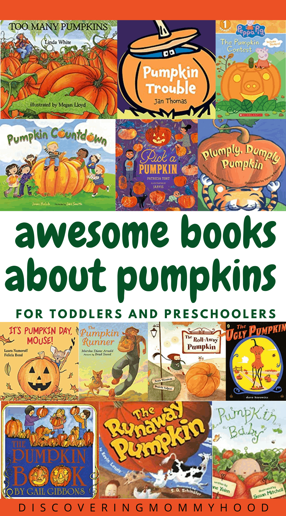 Best Books About Pumpkins For Preschoolers - Discovering Mommyhood