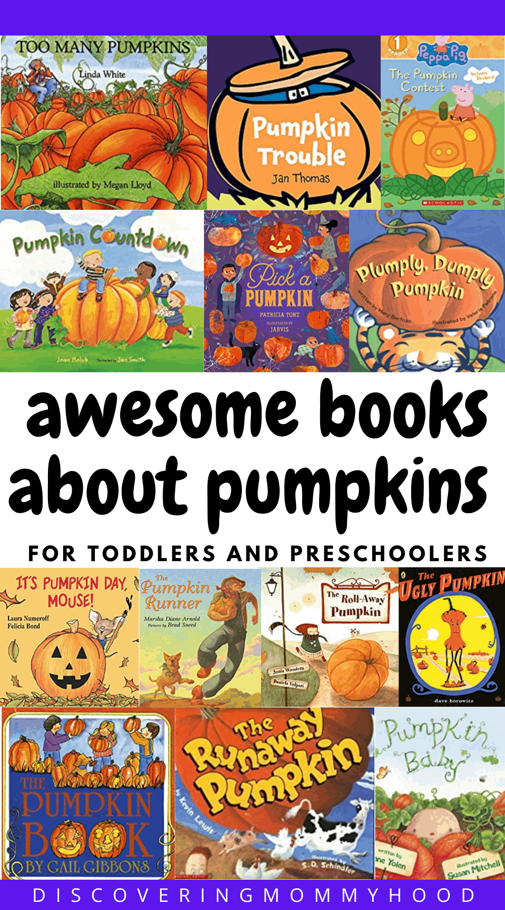 Best Books About Pumpkins For Preschoolers - Discovering Mommyhood