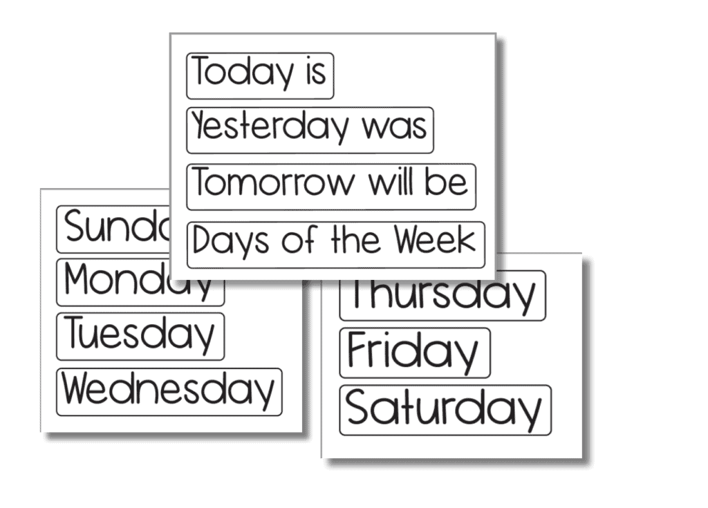 Days of the Week Preschool Unit Plan