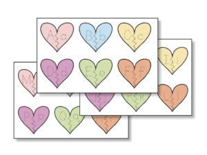 Valentine's Day Heart Alphabet Matching Activity for Preschool