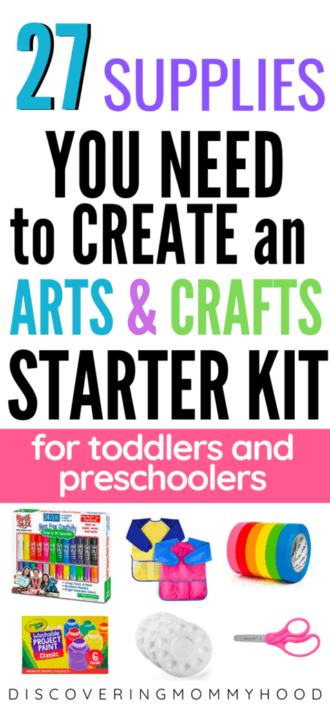 Arts and Crafts Starter Kit for Toddlers and Preschoolers
