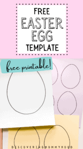 Free Printable Paper Easter Egg Template - Discovering Mommyhood