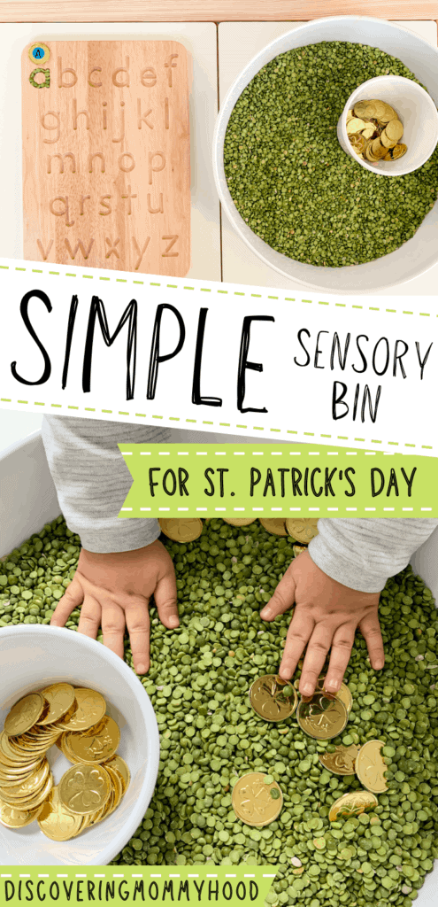 St. Patrick's Day Sensory Bin for Toddlers and Preschoolers