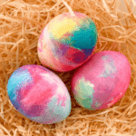 How to Make tie dye Easter eggs