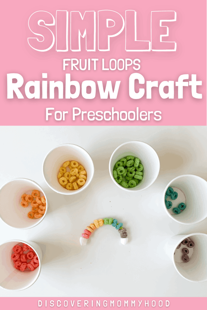 Fruit Loops Rainbow Craft for Toddlers and Preschoolers