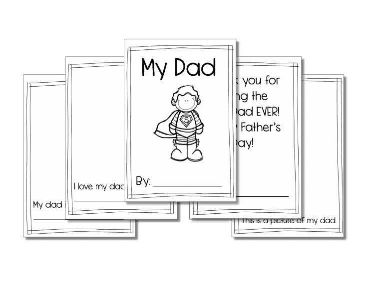 Printable Booklet Fathers Day