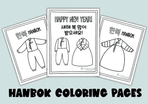 Free Hanbok Coloring Pages